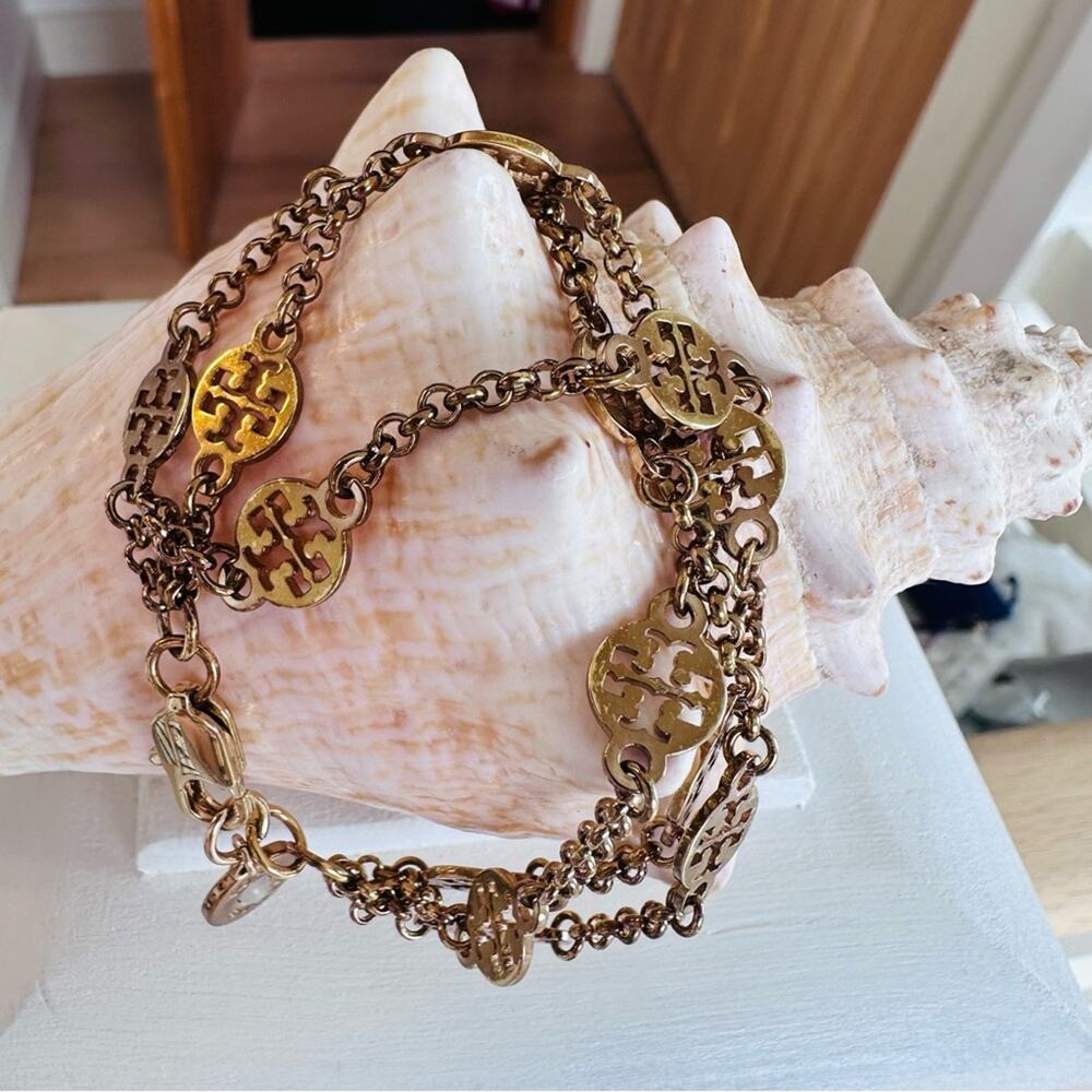 TORY BURCH - Multi-Strand Logo Bracelet, gold - Picture 2 of 8